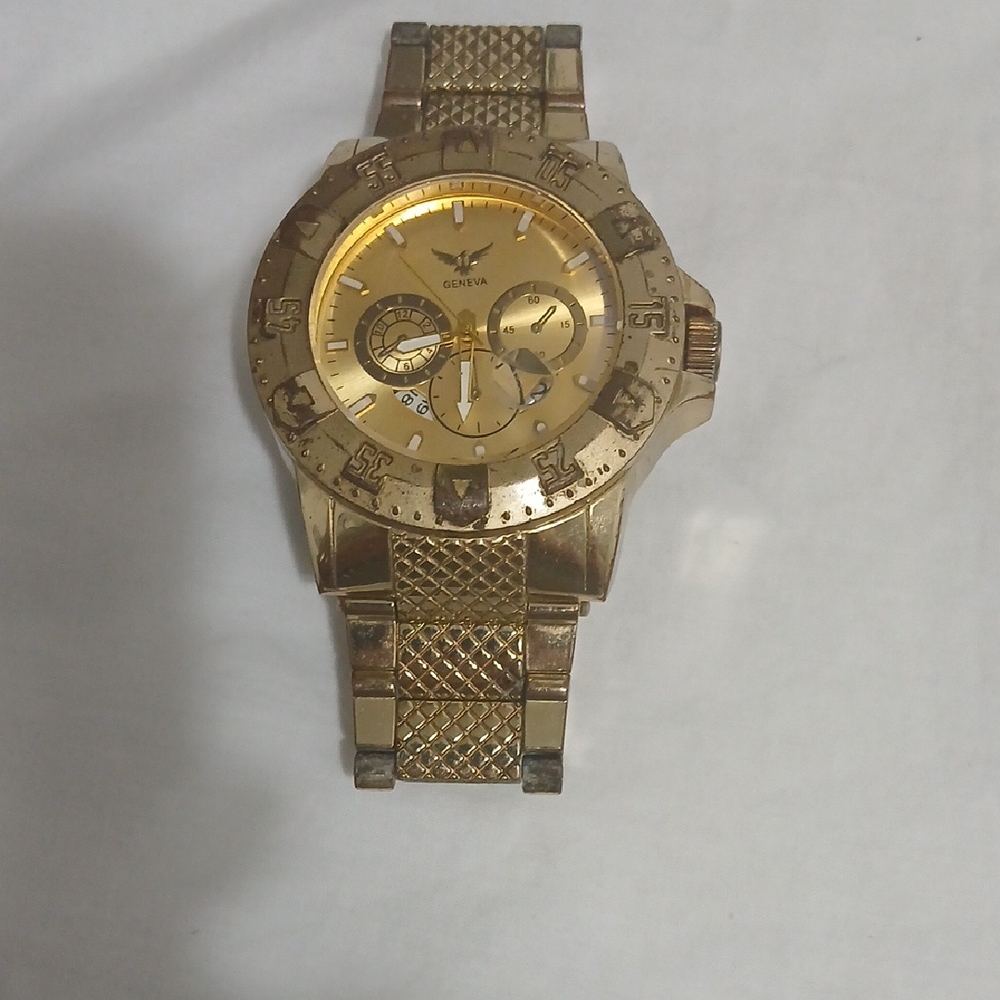 Geneva Gold Men's Watch
